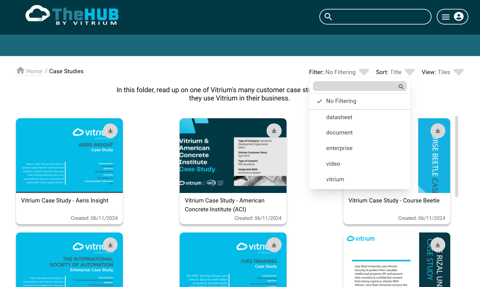 User Portal content files Tags
